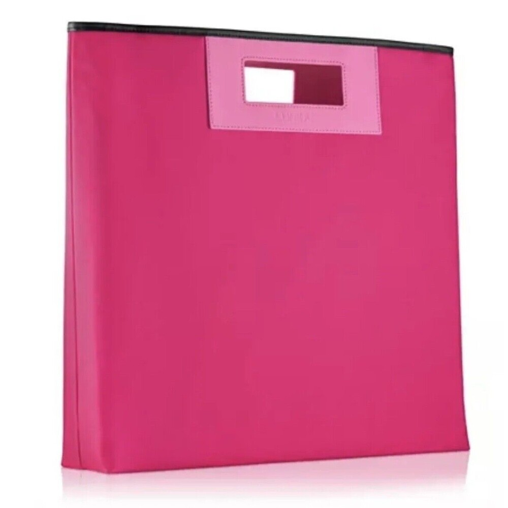 CLINIQUE Limited Edition Hot Pink Shopper Beach Tote Bag Travel Library Eco NEW